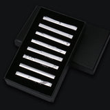 Men's 8 Pcs Metal Tie Clip Gift Sets - Small - Iron Alloy - image 9