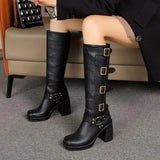 Women's Gothic Punk Multi-Buckle Boots - Brown - Goth Punk Boot - 12 B - PU Leather - image 11
