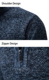 Men's Casual Stand Collar Zip Pullovers - Light Grey - 1 / 8805 / Pullover - XXXL - Polyester - image 17