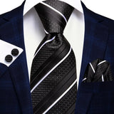 Men's 3 Pcs 100% Silk Luxury Tie Sets - C-3415 - One Size - Silk - image 6