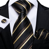 Men's 3 Pcs Premium Silk Tie Sets - MJ-7472 - One Size - Silk/Polyester - image 21