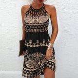 Women's Summer Fashion Mini Dress - Pink - 01 / Party Dress - XXXL - Polyester - image 3