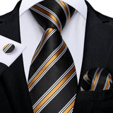 Men's 3 Pcs Premium Silk Tie Sets - MJ-7740 - One Size - Silk/Polyester - image 27