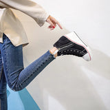 Women's High Platform Zipper Sneakers - Navy - Platform Sneakers - 43 B - Canvas - image 25