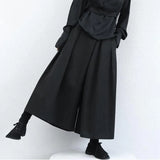 Men's Women's Gothic Wide Leg Pant Skirts - Black - Pant Skirt - 4XL - Cotton - image 6