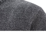 Men's Slim Fit Zip Up Cardigan Sweaters - Blue Grey - Sweater Cardigan - XXXL - Polyester - image 10