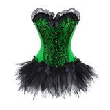 Women's Victorian Lace Corset Dresses - Blue/Black - 6068blue 7008black - 6XL - Polyester - image 17
