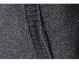 Men's Slim Fit Zip Up Cardigan Sweaters - Blue Grey - Sweater Cardigan - XXXL - Polyester - image 12