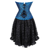Women's Victorian Gothic Corset Dress - Black 1 / Black 1 - 2340 / 6523 - 6XL - Polyester - image 14