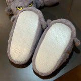 Women's Angry Kitten Slippers - Gray A - 41-42 - Plush - image 16