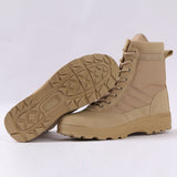 Men's Tactical Military Desert Hiking Boots - Black - Hiking Boots - 46 B - PU Leather - image 24
