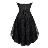 Women's Steampunk Cosplay Skirt Set - Black - Corset Skirt Set - 6XL - Polyester - image 6