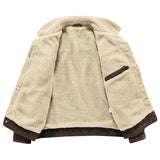 Men's Corduroy Fleece Winter Jacket - Grey - Trucker Jacket - 4XL - Corduroy - image 11