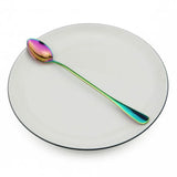 Long Handled Dessert Spoons 4 Pcs - Multi Color - 4Pcs Set - Long - Stainless Steel - image 5
