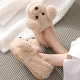 Women's Novelty Slippers Dog Slippers - Beige - Dog Slippers - 44 B - Plush - image 18