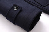 Men's Winter Woolen Long Trench Coat - Khaki - Jacket - 6XL - Polyester - image 4