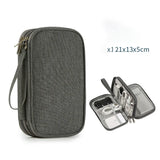 Cable Storage Bag Small Cable Organizer - Gray - 2 / Large - Oxford Nylon - image 18