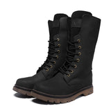 Men's Leather Hiking Boots Hunting Boots - Black - 1 / Boots - 45 B - Genuine Leather - image 34