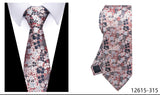 Men's Classic Wedding Business Suit Ties - Gray - 301 - One Size - Polyester - image 28