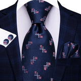 Men's 3 Pcs Elegant Wedding Tie Sets - HT-N-3972 - One Size - Silk/Polyester - image 17