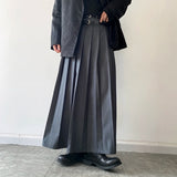 Men's Japanese High Waist Long Pleat Skirt - Black - 5123 - Skirt - XL - Cotton - image 20