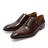 Men's Luxury Genuine Leather Dress Shoe - Black - Men's Formal Shoes - 12 B - Genuine Leather - image 3