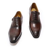 Men's Luxury Genuine Leather Dress Shoe - Black - Men's Formal Shoes - 12 B - Genuine Leather - image 2