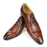 Men's Leather Luxury Wedding Shoes - Brown - Dress Shoes - 39 B - Genuine Leather - image 14