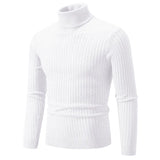 Men's High Neck Mock Neck Pullovers - Beige - Mock Neck Shirt - Asian 3XL(70-95Kg) - Polyester - image 1