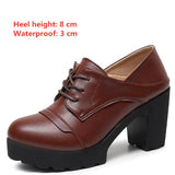 Women's Real Leather Mary Jane Platforms - Red - 1 / 6cm - 10.5 B - Genuine Leather - image 26