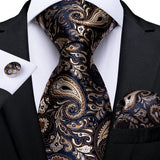 Men's 3 Pcs Paisley Wedding Tie Sets - MJ-7710 - One Size - Silk/Polyester - image 8
