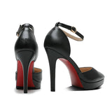 Women's Buckle Strap Formal Dress Shoes - Apricot - 1 / Matte / Shoes - 42 B - PU Leather - image 14