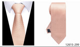 Men's Classic Wedding Business Suit Ties - Gray - 301 - One Size - Polyester - image 11