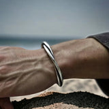 Men's Women's Retro Twist Bracelet - Silver - Color / Bracelet - Adjustable - Alloy - image 5