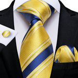 Men's 3 Pcs Premium Silk Tie Sets - MJ-7643 - One Size - Silk/Polyester - image 14