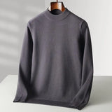 Men's Thick Warm Turtleneck Pullover - Black - Turtleneck Sweater - L (55-65KG) - Polyester - image 6