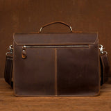 Messenger Bags Men's Leather Laptop Bag - Brown - Men's Bag - Large - Genuine Leather - image 14