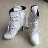 Women's Buckle Strap Platform Ankle Boots - Black - Buckle Strap Ankle Boot - 45 B - PU Leather - image 20