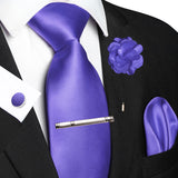 Funki Buys | Neckties | Men's 5 Pcs Luxury Ridged Silk Tie Sets