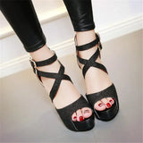 Women's Gold Glitter Platform Sandals - Gold - 11.5cm / Sandals - 43 B - PU Leather - image 15