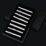 Men's 8 Pcs Metal Tie Clip Gift Sets - Small - Iron Alloy - image 2