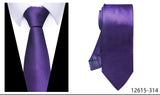 Men's Classic Wedding Business Suit Ties - Gray - 301 - One Size - Polyester - image 13