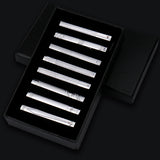 Men's 8 Pcs Metal Tie Clip Gift Sets - Small - Iron Alloy - image 3
