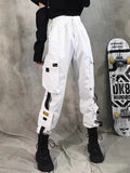Women's Retro Streetwear Cargo Pants - Black - 1 / Cargo Pants - 5XL - Polyester - image 21