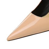 Women's Elegant Mid-Heel Formal Scarpin - Wine Red - 10cm - Formal Stilettos - 43 B - PU Patent Leather - image 17