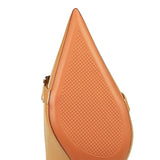 Women's Patent Leather Buckle Toe Pumps - Beige - Nude - 10cm Heels - 43 B - PU Leather - image 15