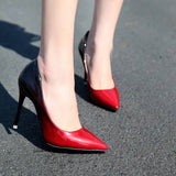Women's Gradient Two Toned High Heels - Gray - 1 / 10cm Heels - 9 B - PU Leather - image 7