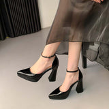 Women's Formal Dress Shoes Spool Heel - White - Shoes - 10.5 B - PU Leather - image 44