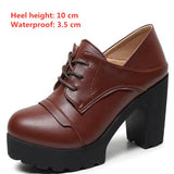 Women's Real Leather Mary Jane Platforms - Red - 3 / 10cm - 10.5 B - Genuine Leather - image 25
