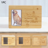 Funki Buys | Cremation Urns | Pet Urns Bamboo Photo Urn - Beige - A / Pet Cremation Urn / Bamboo / 6.3 x 4.3 x 4.3" - image 4
